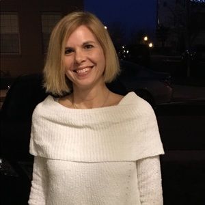 White Cowl Neck Sweater